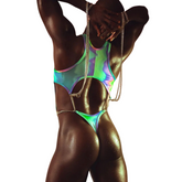 Acid Vibrations Hollow Chain Thong Bodysuit